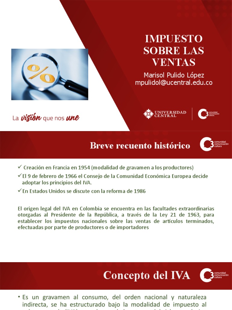 Impuesto Al Valor Agregado - Presentacion 2022-1 | PDF | Impuestos ...