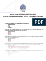 Ada JWPN 30 SOALAN UJIAN KEFAHAMAN MASALAH HAID