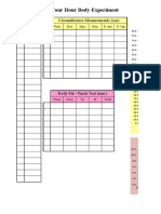 Four Hour Body Experiment Tracker Template