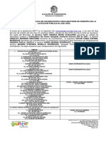 Acta de audiencia pública de adjudicación o declaratoria de desierta de la licitación pública No 2021-0503