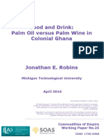 Food and Drink - Palm Oil Versus Palm Wine in Colonial Ghana