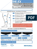 Anti-Embolism Stockings: Measuring Instructions