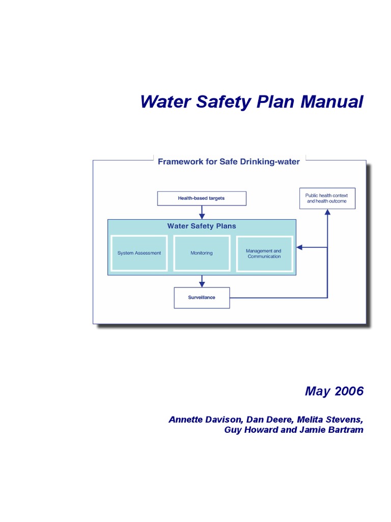 Water Safety Plan Manual Davison, Dan Deere, Melita Stevens