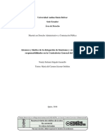 Delegación de funciones en la Contraloría General del Estado