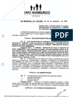 Lei Municipal n 1750 2007 Dispõe sobre a transformação da Companhia Municipal de Saneamento  COMUSA