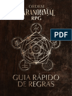 Ordem Paranormal RPG - Guia Rápido de Regras