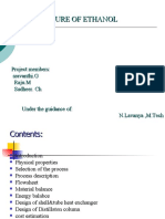 Manufacture of Ethanol