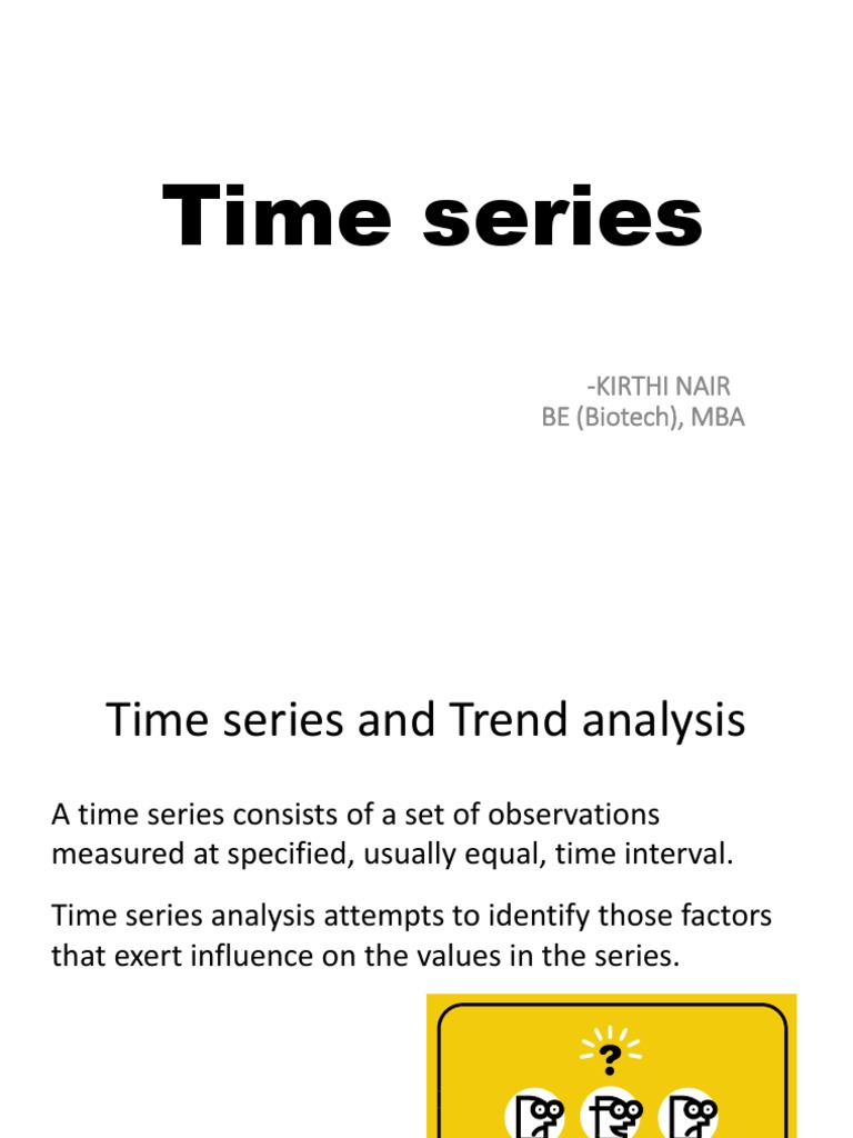 Time Series PDF PDF Time Series Forecasting