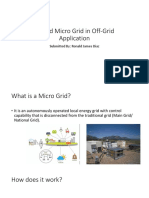 Hybrid Micro Grid Systems for Off-Grid Applications