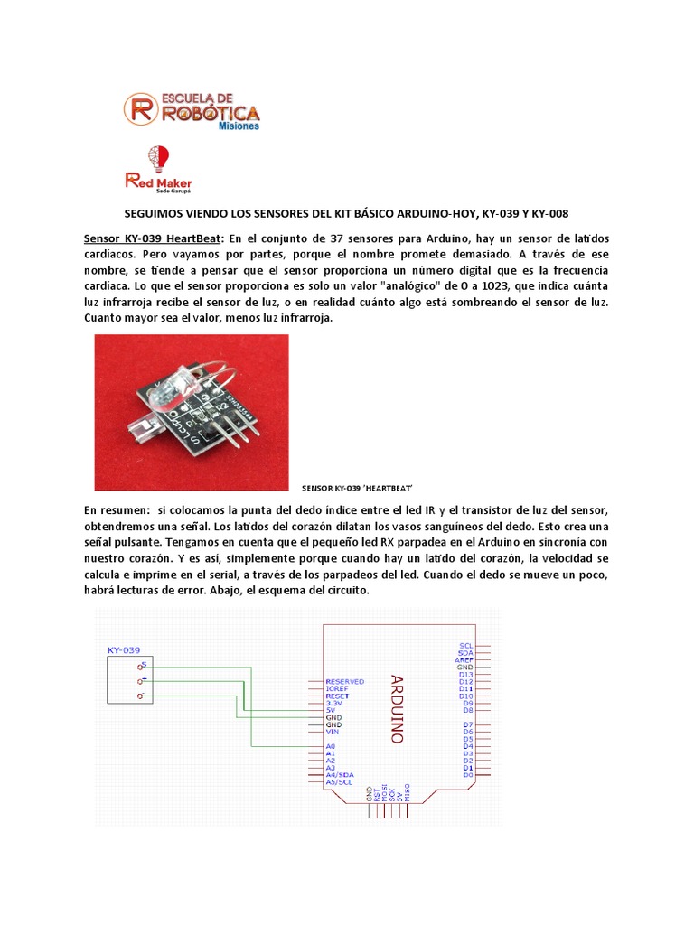 Sensores KY-039 y KY-008 para Arduino | PDF | Tecnología