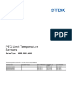 PTC Limit Temperature Sensors: Series/Type: A603, A601, A602