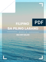 Week 5 Filipino