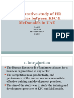 Comparative Study of HR Activities Between KFC &
