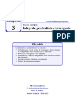 Cours Integrale Generalisee MP 2021