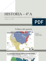 Historia 4º A - SOLER - Politicas del garrote - Relaciones America Latina
