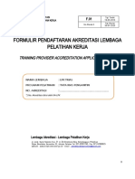 F.01 (Formulir Pendaftaran Akreditasi LPK) Rev-3 - 30 Juli 2020