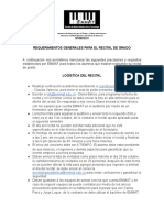 Presencial Jornada Diurna Requerimientos Generales para Recital de Grado