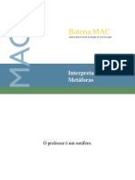 Bateria MAC interpretação metáforas