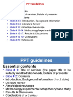 Guidelines: Essential Contents