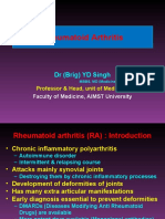 Rheumatoid Arthritis: DR (Brig) YD Singh