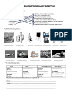 Communication Technology Evolution Worksheet