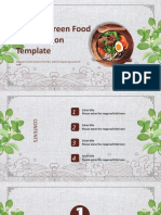 Healthy Green Food Presentation Template: Click Here To Add Content of The Text, and Brief Explain Your Point of View