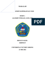 Makalah Manajemen Koperasi Dan UKM - PDF