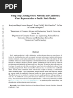 Using Deep Learning Neural Networks and Candlestick Chart Representation To Predict Stock Market