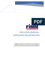 LMS User Guide: Applicant Registration