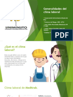 Generalidades Del Clima Laboral