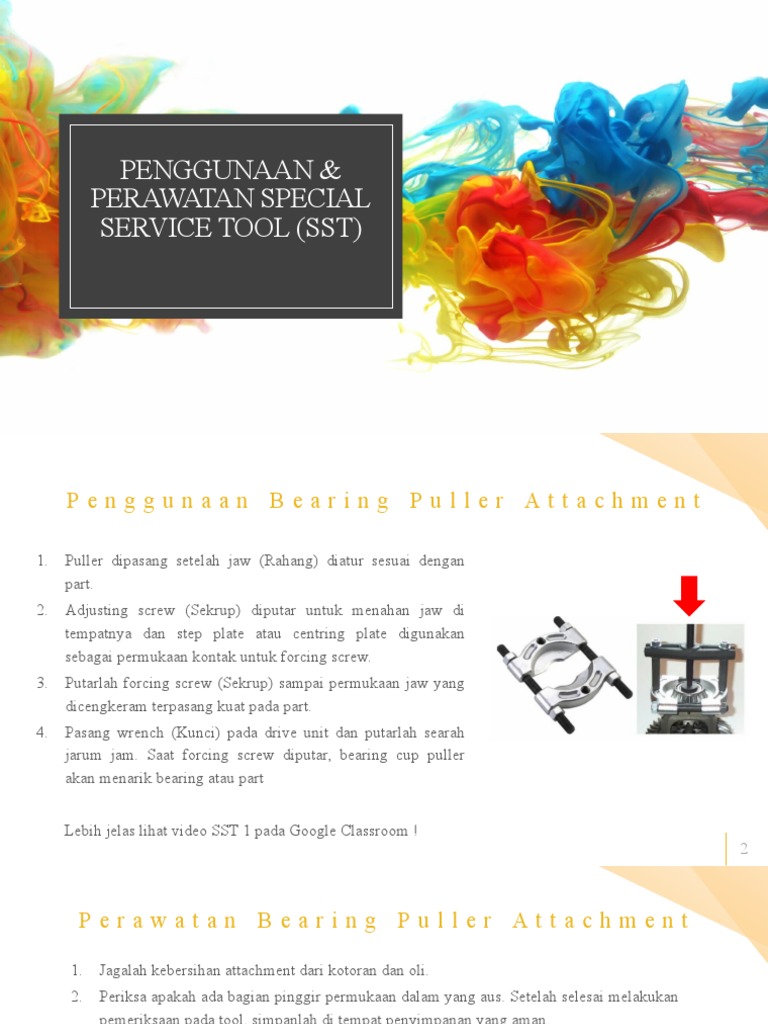 Materi Penggunaan & Perawatan Special Tool SST | PDF
