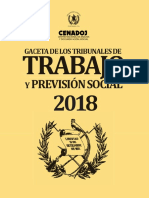 Gaceta de Trabajo 2018