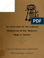 An Overview of The Cultural Resources of The Western Mojave Desert by E. Gary Stickel