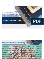 An Introduction An Introduction: Nature and Scope of Accounting For Government and Non-Profit Organizations