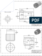 Section A-A: Adaptador de Motores para Torno Horizontal Ko Me D