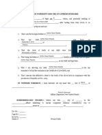 Affidavit of Paternity and Use of Father'S Surname I, - of Legal Age, - Citizen, and Presently Residing at