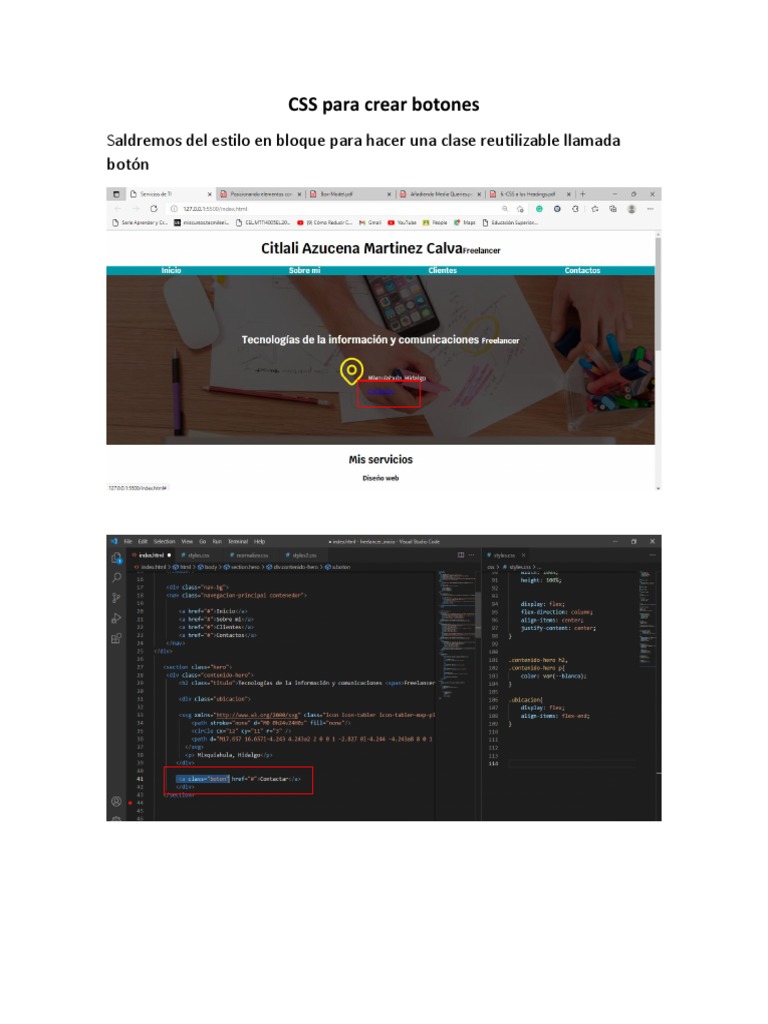 ¿Cómo Crear Botones En Css : como CREAR un BOTON en HTML y CSS con ...