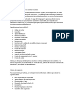 Especificaciones Tecnicas Sistemas Mecanicos Automovil