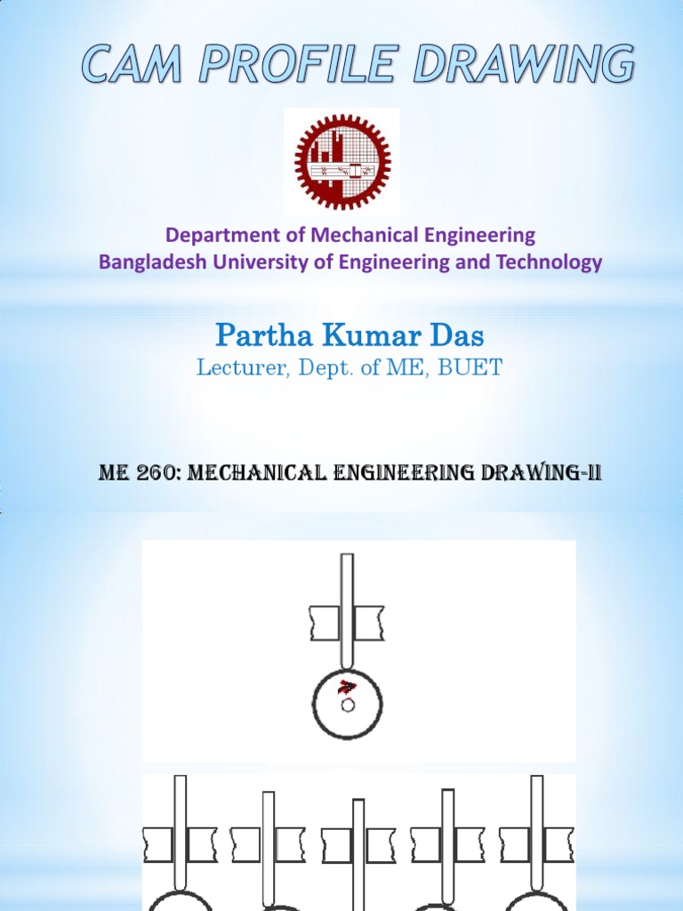 ME 260 Types of Cams and Follower Motion PDF