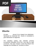 Ubuntu Dual Boot Presentation