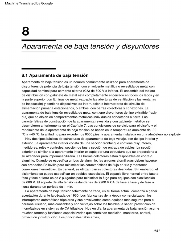 Capitulo 8 Traducido Del Libro "Electrical Power Equipment Maintenance