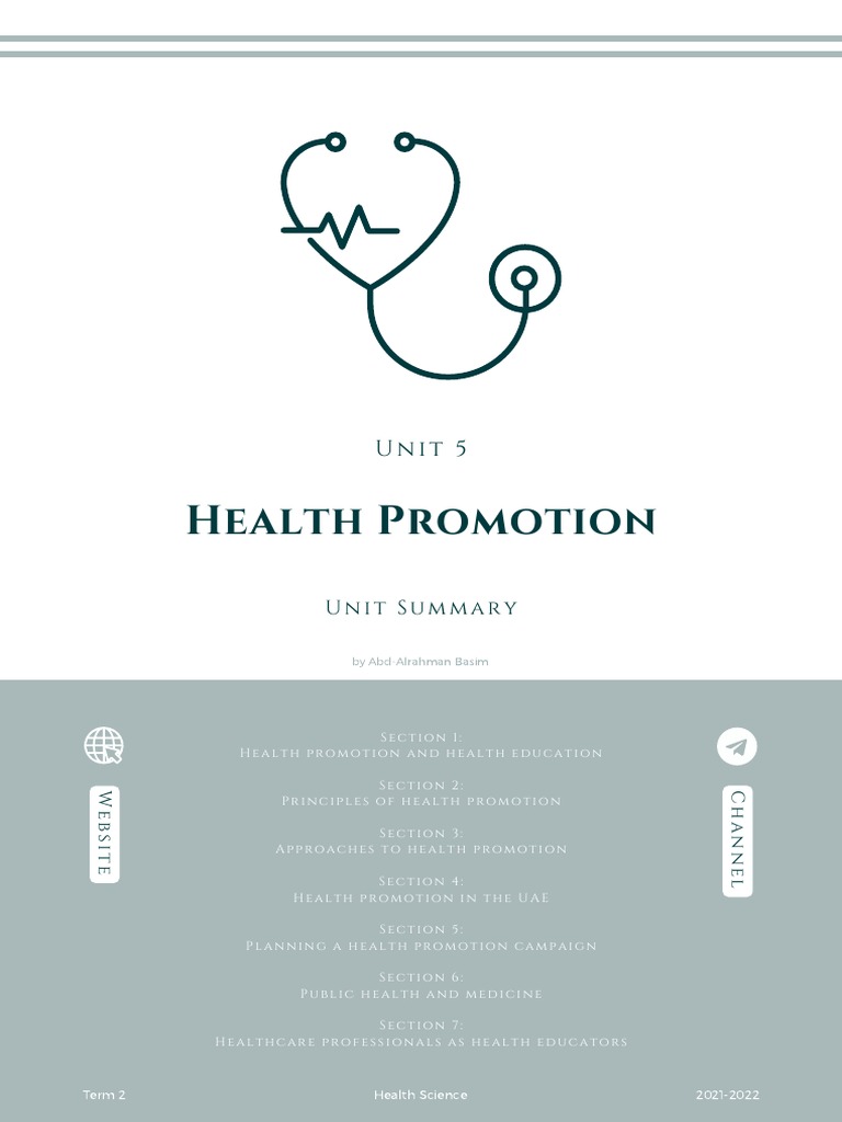 Health Promotion and Education Strategies | PDF | Preventive Healthcare ...
