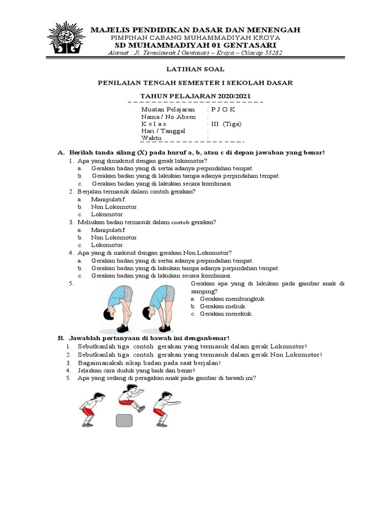 Mengembangkan Kemampuan Berpikir Kritis Melalui Soal Esai Penjas di Kelas 3 SD
