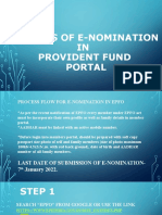 Process of E-Nomination IN Provident Fund Portal