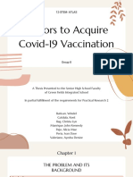 Factors to Acquire Covid-19 Vaccination