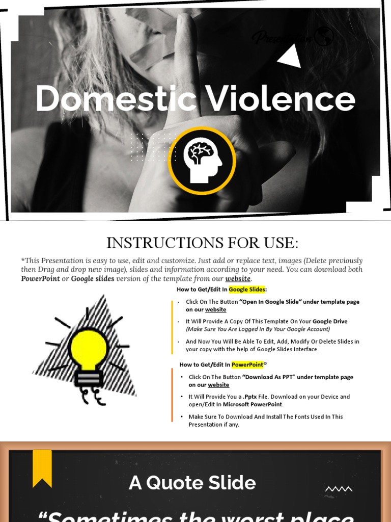 017 Domestic Violence PPT Presentation | PDF | Microsoft Power Point ...
