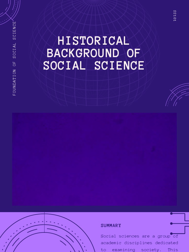 Historical Background of Social Science PDF Social Sciences Science