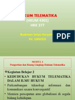 Hukum Telematika - Kedudukan Hukum Telematika 1