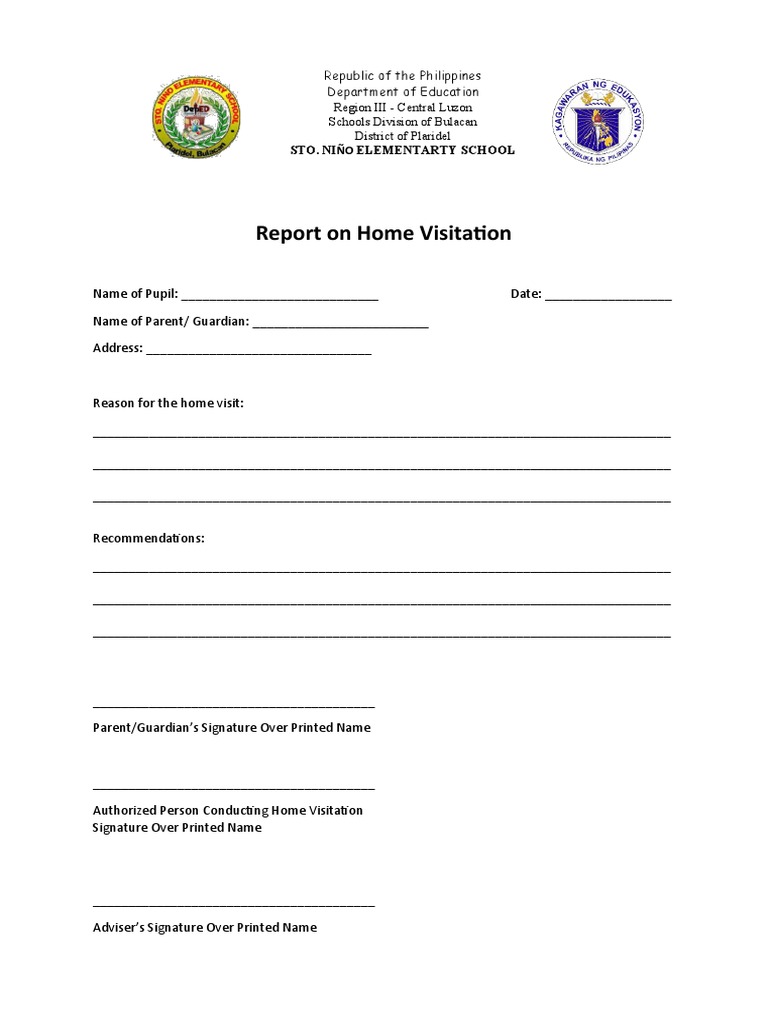 Home Visit Form | PDF