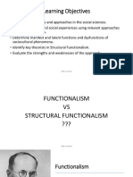 1 Structural - Functionalism